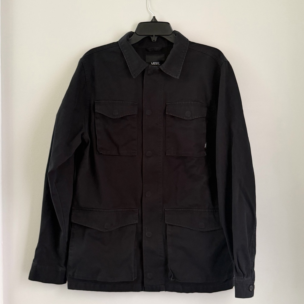Vans X Thrasher M65 Chore Coat Jacket Men's Size Medium Black